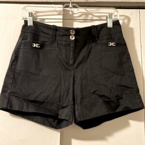 White House Black Market black chino shorts